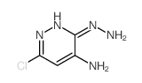 3-肼基-4-氨基-6-氯哒嗪结构式