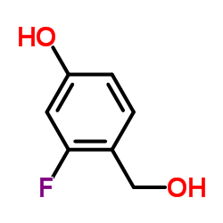 3-Fluoro-4-(hydroxymethyl)phenol structure
