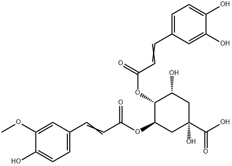 3-Feruloyl-4-caffeoylquinic acid structure