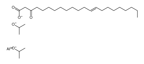 (T)-4-(Z)-3-氧-丁酸-(9-十八烯基酯根-O1’-O3)双(2-丙酸根)一合铝结构式