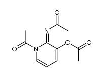 3-acetoxy-1-acetyl-2-acetylimino-1,2-dihydro-pyridine结构式