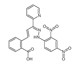 1-(2,4-Dinitrophenylhydrazono)-3-(2-carboxy-phenyl)-1--prop-2-en结构式
