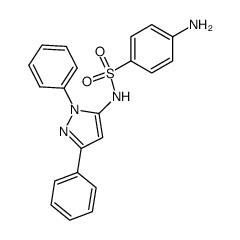 4-amino-N-(2,5-diphenyl-2H-pyrazol-3-yl)-benzenesulfonamide Structure