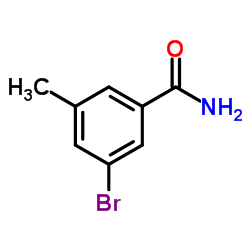 3-溴-5-甲基苯甲酰胺结构式