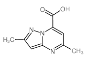 2,5-二甲基吡唑并[1,5-a]嘧啶-7-羧酸结构式