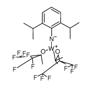 W(CH-t-Bu)(N-2,6-diisopropylphenyl)(hexafluoro-tert-butoxide)2 Structure
