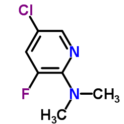 5-Chloro-3-fluoro-N,N-dimethyl-2-pyridinamine Structure