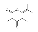 3,3,5,5-tetramethyl-6-(propan-2-ylidene)-dihydro-3H-pyran-2,4-dione Structure