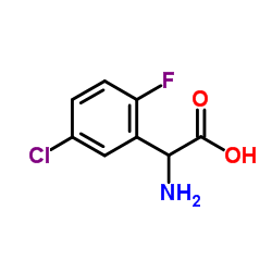 5-CHLORO-2-FLUORO-DL-PHENYLGLYCINE结构式