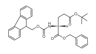 N-Fmoc-D-Glu α-benzyl, γ-tert-butyl ester Structure
