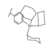 (cyclo-C6H11)3SnC6H4-p-CH(CH3)2结构式