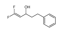 1,1-Difluoro-5-phenyl-pent-1-en-3-ol结构式