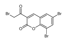 6,8-二溴-3-(2-溴乙酰基)香豆素结构式