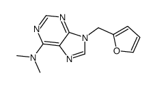 9-(furan-2-ylmethyl)-N,N-dimethylpurin-6-amine Structure