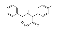 N-Benzoyl-α-(4-fluorophenyl)glycine Structure