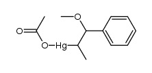 acetoxy(1-methoxy-1-phenylpropan-2-yl)mercury结构式