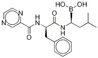 Boronic acid, B-[(1S)-3-Methyl-1-[[(2R)-1-oxo-3-phenyl-2-[(2-pyrazinylcarbonyl)aMino]propyl]aMino]butyl]- Structure