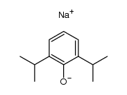 2,6-diisopropylphenolate,sodium salt Structure