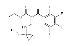ethyl 2,3,4,5-tetrafluoro-α-[[[1-(hydroxymethyl)cyclopropyl]amino]methylene]-β-oxobenzenepropanoate Structure