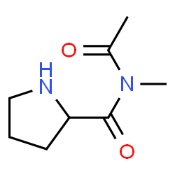 2-Pyrrolidinecarboxamide,N-acetyl-N-methyl-(9CI)结构式