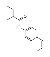 (4-prop-1-enylphenyl) 2-methylbutanoate Structure
