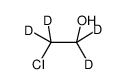 2-氯乙醇-1,1,2,2-d4结构式