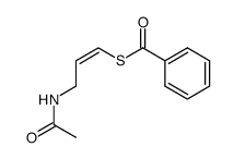 (Z)-S-3-acetamidoprop-2-enyl thiobenzoate Structure