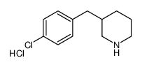 3-(4-氯苄基)哌啶盐酸盐结构式