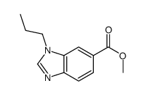 1-丙基苯并咪唑-6-羧酸甲酯结构式