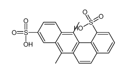 7,12-dimethylbenzo[a]anthracene-1,9-disulfonic acid结构式