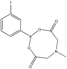 3-溴苯基硼酸甲基亚氨基二乙酸酯结构式
