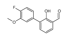 3-(4-fluoro-3-methoxyphenyl)-2-hydroxybenzaldehyde Structure