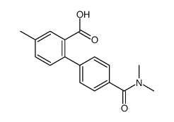 2-[4-(dimethylcarbamoyl)phenyl]-5-methylbenzoic acid结构式