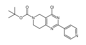 tert-butyl-4-chloro-2-pyridin-4-yl-7,8-dihydropyrido[4,3-d]pyrimidine-6(5H)-carboxylate Structure