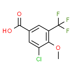 3-Chloro-4-methoxy-5-(trifluoromethyl)benzoic acid Structure