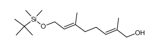 8-<<(1,1-dimethylethyl)dimethylsilyl>oxy>-2,6-dimethyl-2(E),6(E)-octadien-1-ol Structure