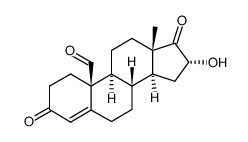 16-hydroxy-19-oxo-4-androsten-3,17-dione结构式