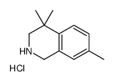 4,4,7-triMethyl-1,2,3,4-tetrahydroisoquinoline hydrochloride结构式