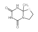 2H-Thiazolo[3,2-a]-1,3,5-triazine-2,4(3H)-dione,tetrahydro-8a-methyl- structure