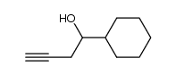 1-cyclohexyl-but-3-yn-1-ol Structure
