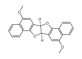 cis-6b,13b-Dihydro-5,12-dimethoxydinaphtho[2',1'-d:2'',1''-4,5]furo[3,2-b]furan Structure