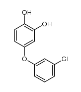 4-(3-chlorophenoxy)benzene-1,2-diol结构式