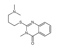 2-[3-(dimethylamino)propylsulfanyl]-3-methylquinazolin-4-one Structure