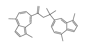 2,4-bis(1,4-dimethyl-7-azulenyl)-4-methyl-1-pentene Structure