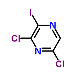 3,5-二氯-2-碘吡嗪结构式