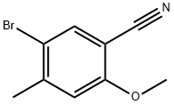 5-溴-2-甲氧基-4-甲基苯腈结构式