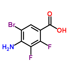 4-Amino-5-bromo-2,3-difluorobenzoic acid Structure