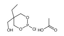 acetic acid,(2-chloro-5-ethyl-1,3,2-dioxaphosphinan-5-yl)methanol结构式