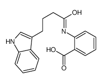 2-[4-(1H-indol-3-yl)butanoylamino]benzoic acid Structure