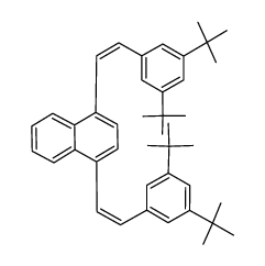 (Z,Z)-1,4-Bis(3,5-di-tert-butylstyryl)naphthalene结构式